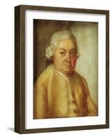 Portrait of Carl Philipp Emanuel Bach, C.1780-Johann Philipp Bach-Framed Giclee Print