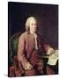 Portrait of Carl Von Linnaeus-Alexander Roslin-Stretched Canvas