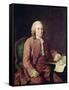 Portrait of Carl Von Linnaeus-Alexander Roslin-Framed Stretched Canvas