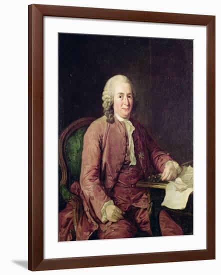 Portrait of Carl Von Linnaeus-Alexander Roslin-Framed Giclee Print