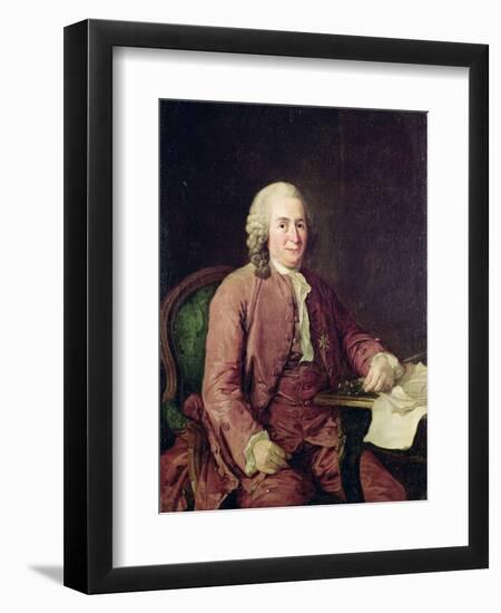 Portrait of Carl Von Linnaeus-Alexander Roslin-Framed Giclee Print