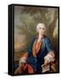 Portrait of Carlo Broschi, Called 'Il Farinelli', Italian Castrato Singer-Jacopo Amigoni-Framed Stretched Canvas