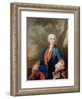 Portrait of Carlo Broschi, Called 'Il Farinelli', Italian Castrato Singer-Jacopo Amigoni-Framed Giclee Print