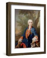 Portrait of Carlo Broschi, Called 'Il Farinelli', Italian Castrato Singer-Jacopo Amigoni-Framed Giclee Print