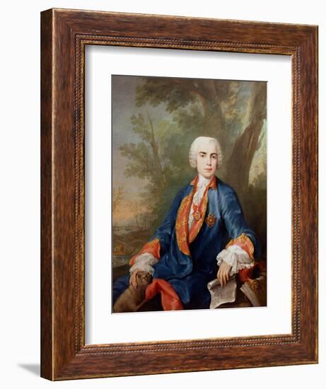 Portrait of Carlo Broschi, Called 'Il Farinelli', Italian Castrato Singer-Jacopo Amigoni-Framed Giclee Print