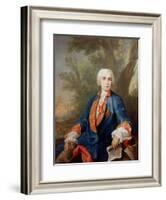 Portrait of Carlo Broschi, Called 'Il Farinelli', Italian Castrato Singer-Jacopo Amigoni-Framed Giclee Print