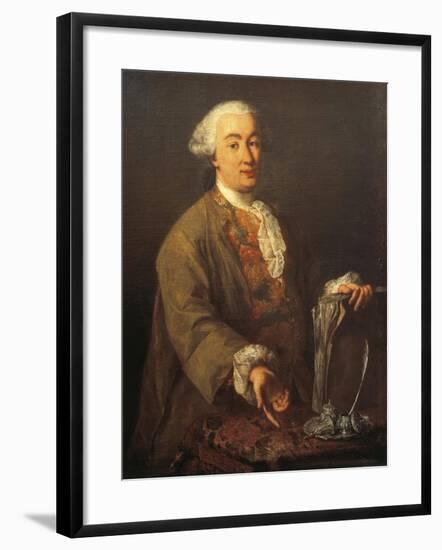 Portrait of Carlo Goldoni-Pietro Longhi-Framed Giclee Print