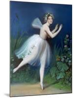 Portrait of Carlotta Grisi in Giselle, 1841-Theophile Gautier-Mounted Giclee Print