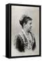 Portrait of Carola of Vasa (1833-1907), Queen of Saxony-French Photographer-Framed Stretched Canvas