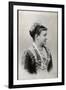 Portrait of Carola of Vasa (1833-1907), Queen of Saxony-French Photographer-Framed Giclee Print