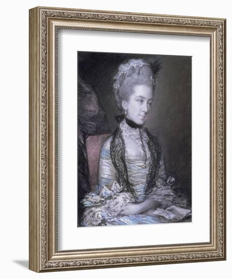 Portrait of Caroline, 4th Duchess of Marlborough-Thomas Gainsborough-Framed Giclee Print