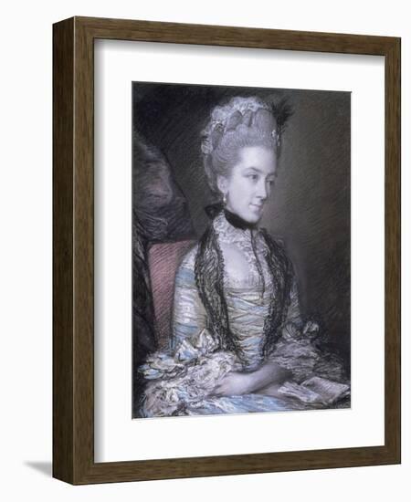 Portrait of Caroline, 4th Duchess of Marlborough-Thomas Gainsborough-Framed Giclee Print