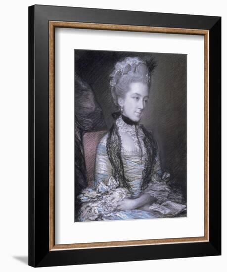 Portrait of Caroline, 4th Duchess of Marlborough-Thomas Gainsborough-Framed Giclee Print