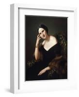 Portrait of Caterina Bonvicini Cardinale-Francesco Hayez-Framed Giclee Print