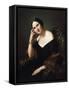 Portrait of Caterina Bonvicini Cardinale-Francesco Hayez-Framed Stretched Canvas