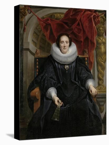 Portrait of Catharina Behaghel, 1635-Jacob Jordaens-Stretched Canvas