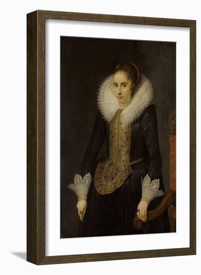 Portrait of Catharina Fourmenois-Salomon Mesdach-Framed Art Print