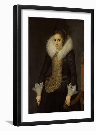 Portrait of Catharina Fourmenois-Salomon Mesdach-Framed Art Print