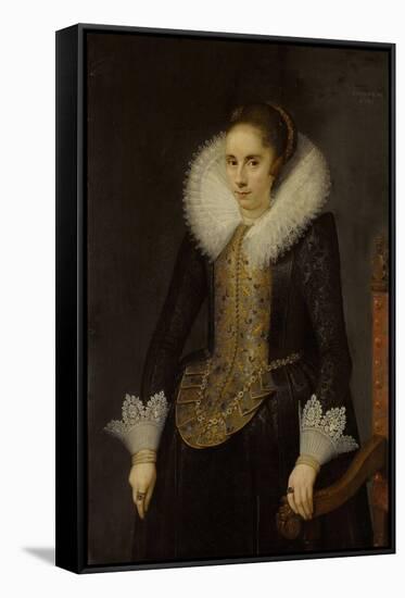 Portrait of Catharina Fourmenois-Salomon Mesdach-Framed Stretched Canvas