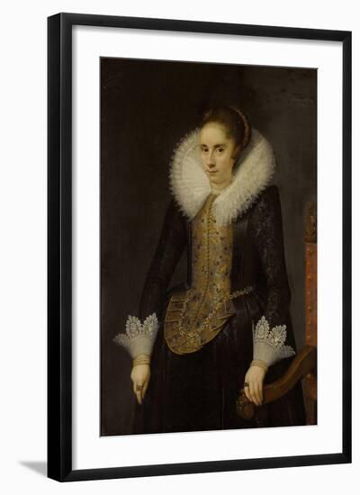 Portrait of Catharina Fourmenois-Salomon Mesdach-Framed Art Print