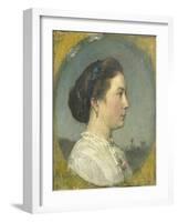 Portrait of Catharina Hendrika Horn, the Artists Wife-Jacob Maris-Framed Art Print