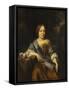 Portrait of Catharina Pottey, Sister of Willem and Sara Pottey-Nicolaes Maes-Framed Stretched Canvas