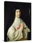 Portrait of Catherine-Agnes Arnauld, 1662-Philippe De Champaigne-Stretched Canvas