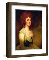 Portrait of Catherine Chichester-George Romney-Framed Giclee Print