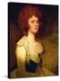 Portrait of Catherine Chichester-George Romney-Stretched Canvas