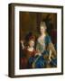 Portrait of Catherine Coustard, Marquise of Castelnau, with Her Son Leonor, C.1699-Nicolas de Largilliere-Framed Giclee Print