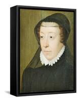 Portrait of Catherine De Medici (1519-89)-Francois Clouet-Framed Stretched Canvas