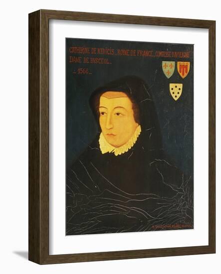 Portrait of Catherine De Medici (Florence-null-Framed Giclee Print