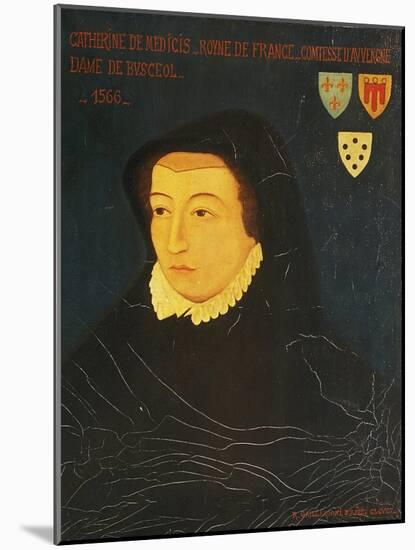 Portrait of Catherine De Medici (Florence-null-Mounted Giclee Print