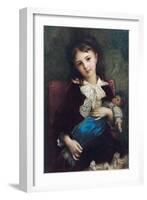 Portrait of Catherine Du Bouchage, 1879-Ernest Antoine Hebert-Framed Giclee Print