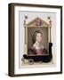 Portrait of Catherine Howard 5th Queen of Henry VIII from "Memoirs of the Court of Queen Elizabeth"-Sarah Countess Of Essex-Framed Giclee Print