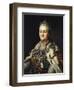 Portrait of Catherine II (1729-96) of Russia-Alexander Roslin-Framed Giclee Print