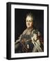 Portrait of Catherine II (1729-96) of Russia-Alexander Roslin-Framed Giclee Print