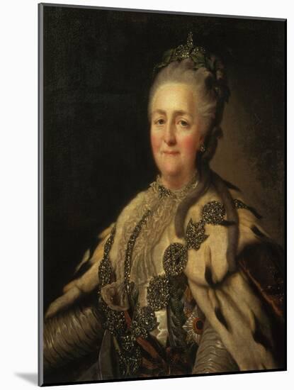 Portrait of Catherine II, 1780-Fjodor Rokotov-Mounted Giclee Print