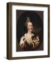 Portrait of Catherine Ii, 1782-Richard Brompton-Framed Giclee Print