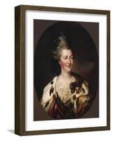 Portrait of Catherine Ii, 1782-Richard Brompton-Framed Giclee Print