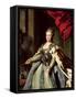 Portrait of Catherine II circa 1770-Fedor Stepanovich Rokotov-Framed Stretched Canvas