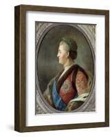 Portrait of Catherine Ii, Empress of Russia - after Pietro Antonio Rotari-null-Framed Giclee Print