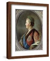 Portrait of Catherine Ii, Empress of Russia - after Pietro Antonio Rotari-null-Framed Giclee Print