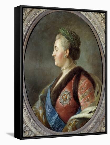 Portrait of Catherine Ii, Empress of Russia - after Pietro Antonio Rotari-null-Framed Stretched Canvas