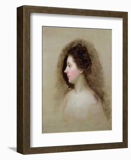 Portrait of Catherine Maria 'Kitty' Fisher (D.1767), C.1765-Nathaniel Hone-Framed Giclee Print