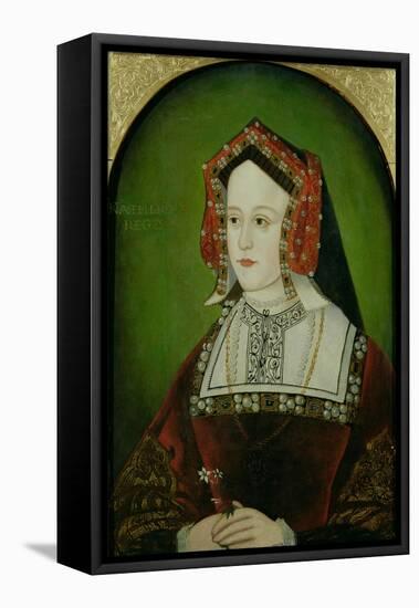 Portrait of Catherine of Aragon (1485-1536)-null-Framed Stretched Canvas