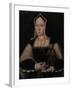 Portrait of Catherine of Aragon, with Her Pet Monkey (Copy after Lucas Horenbou), Ca 1530-null-Framed Giclee Print