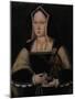 Portrait of Catherine of Aragon, with Her Pet Monkey (Copy after Lucas Horenbou), Ca 1530-null-Mounted Giclee Print