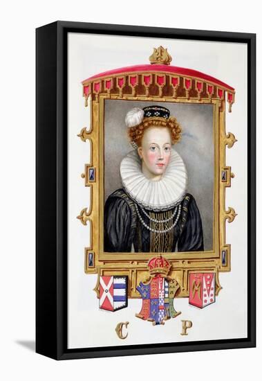 Portrait of Catherine Parr Sixth Wife of Henry VIII as a Young Widow-Sarah Countess Of Essex-Framed Stretched Canvas