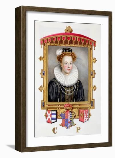 Portrait of Catherine Parr Sixth Wife of Henry VIII as a Young Widow-Sarah Countess Of Essex-Framed Giclee Print